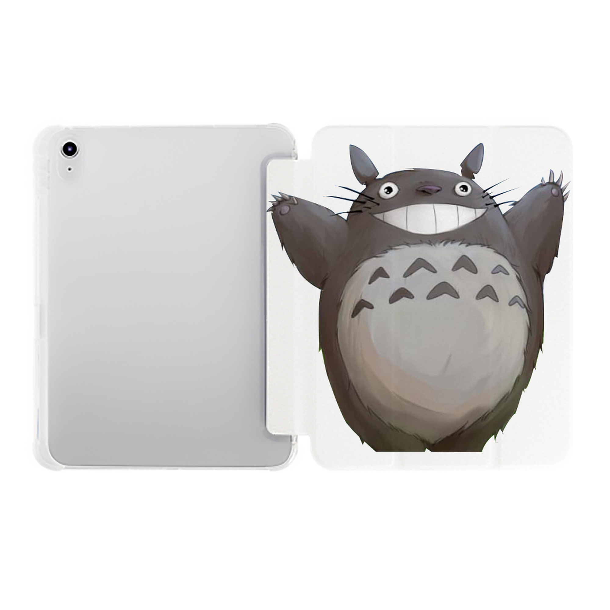 （画像用） となりのトトロ 草壁メイ 草壁サツキ My Neighbor Totoro Satsuki Kusakabe Mei Kusakabe IPad ケース ペン収納付き 三つ折りスタンド PUレザー×シリコン 対応機種9.5/10.5/10.9インチ